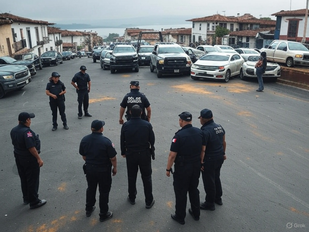 Violencia descontrolada en Pátzcuaro: seis policías heridos tras brutal enfrentamiento con criminales