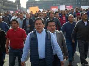 ¡Escándalo laboral! Miles de trabajadores claman en las calles por la reforma que el gobierno de Morena promete pero no cumple