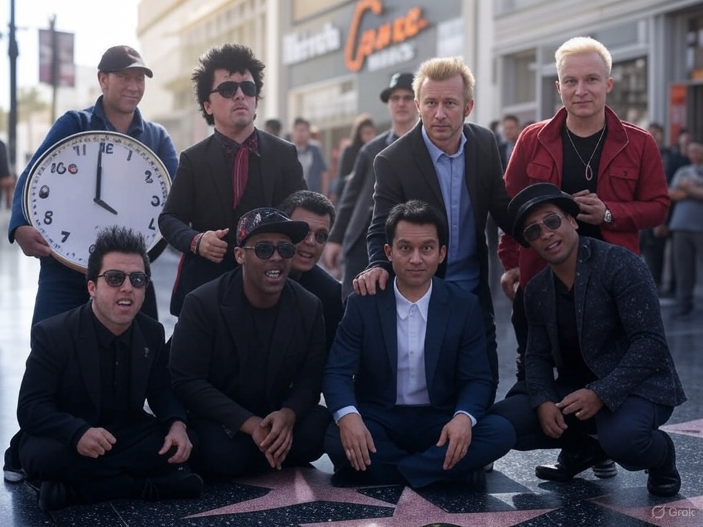 ¡Green Day brilla en Hollywood con su estrella en el Paseo de la Fama!