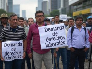 Comerciantes con discapacidad visual paralizan Paseo de la Reforma en exigencia de derechos laborales