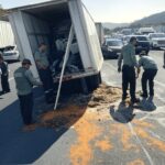 ¡Caos en la México-Toluca! Tráiler vuelca y deja un herido grave