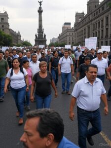 ¡Marcha Nacional Contra la Elección Judicial! Ciudadanos Rechazan la Farsa del 1 de Junio