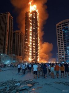 Devastador incendio en rascacielos de Dubái: miles evacuados en una noche de caos