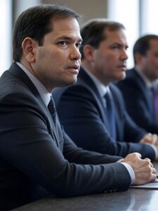 ¡Tensión en la Cumbre! Juan Ramón de la Fuente y Marco Rubio chocan antes del G7