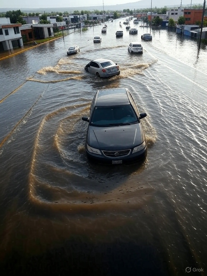 Fuertes lluvias colapsan Pachuca y la autopista México-Pachuca con inundaciones severas