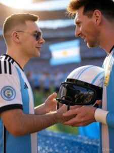 Franco Colapinto sorprende a Lionel Messi con un regalo muy especial tras el Gran Premio de Canadá