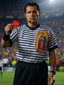 Árbitro mexicano desata polémica en el Mundial de Clubes al mostrar imagen religiosa