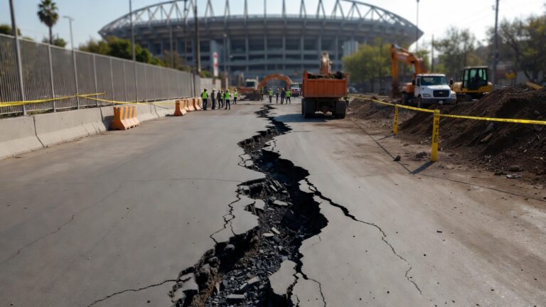 Enorme Socavón en CDMX Pone en Riesgo Mundial 2026